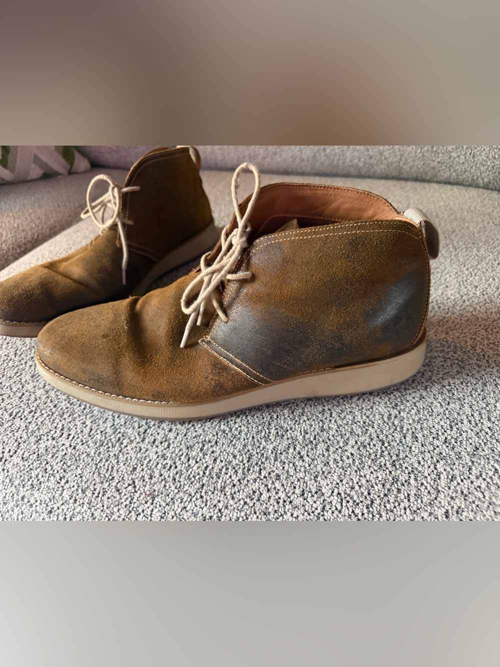 Johnnie-O Men's Brown Suede Chukka Boots